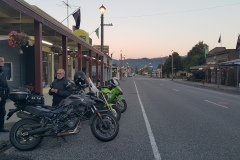 Outside the Broadway Tearooms in Reefton